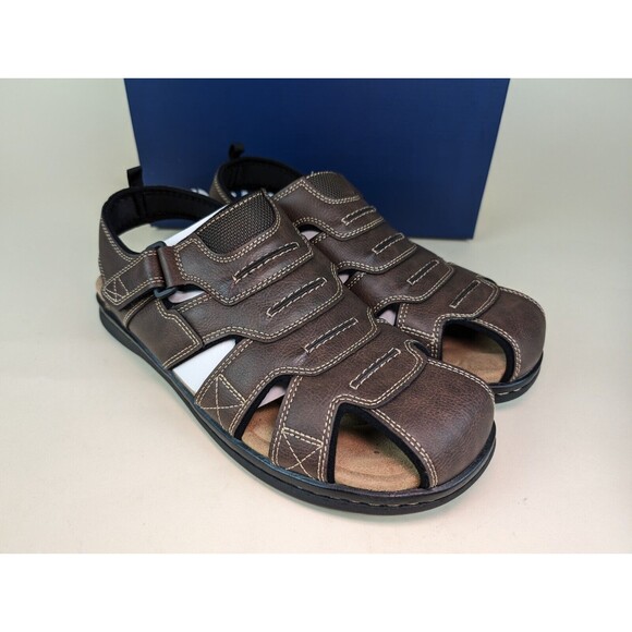 Dockers Sandals Mens 8 M Searose Fisherman Closed Toe Brown Casual Shoes NEW - Picture 4 of 11